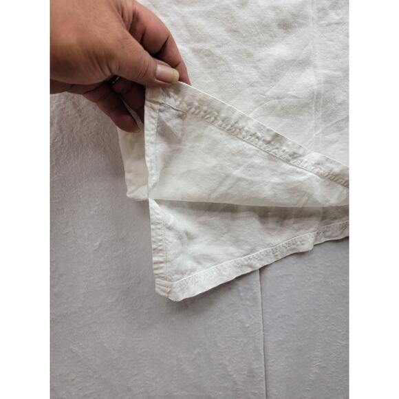 David Dart 100% Linen Pullover Top with Front Pocket, Sz P - Picture 9 of 13